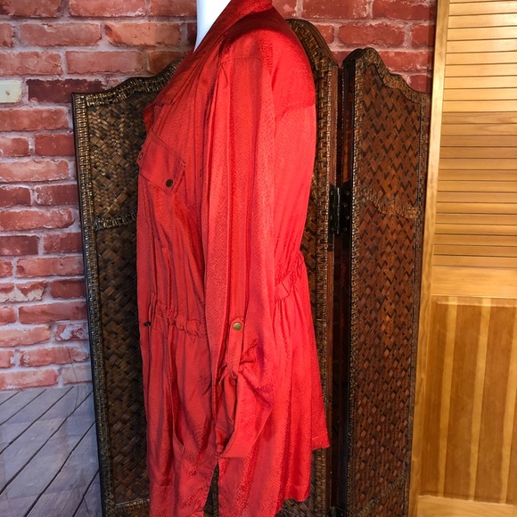 Chicos tangerine textured Adirondack jacket - Picture 5 of 8